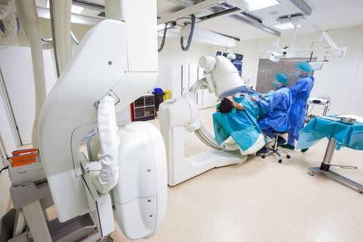 Hi-tech surgery hospital scanner