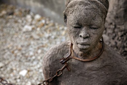 African Slave trade statue