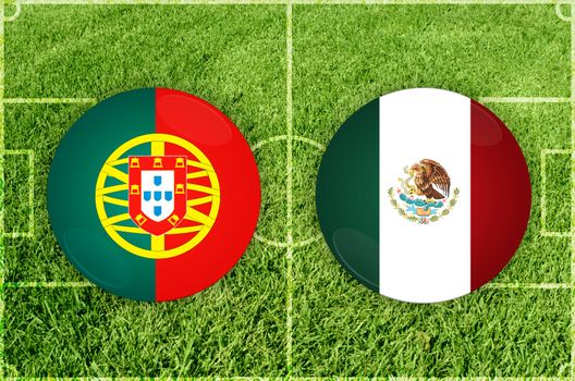 Portugal vs Mexico football match