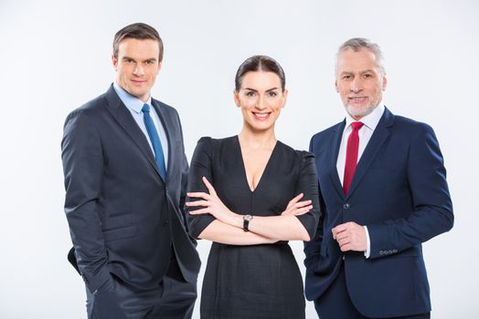 Three confident businesspeople