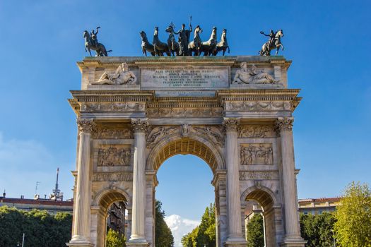 Arco della Pace (Arch of Peace) in Milan, Italy