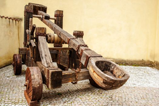 Wooden Medieval Catapult 