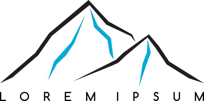 Mountain Everest outdoor adventure insignia