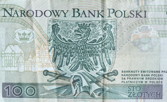 Hundred Polnish Zloty Bill 