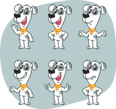 Set Characters Dog Shows and Indicates