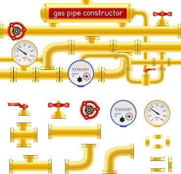 gas pipe set constructor