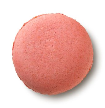 Red macaron isolated