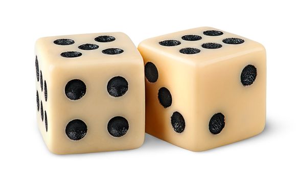 Two gaming dice