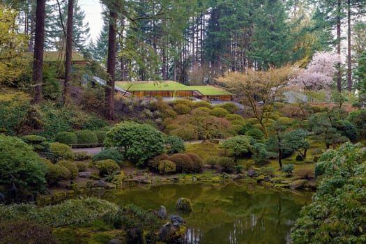 Portland Japanese Garden by the Lake