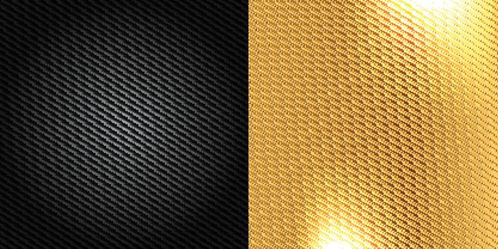 black and Golden carbon fiber kevlar texture background