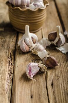 Homemade bio garlic