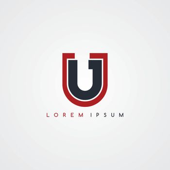 initial letter linked uppercase logo