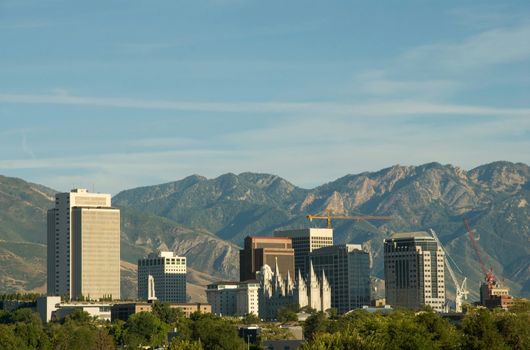 Salt Lake City Utah Downtown Skyline