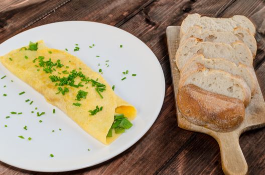 Fresh french omelette