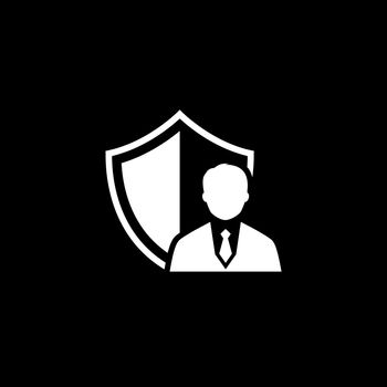 Security Agency Icon. Flat Design. Business Concept. Isolated Illustration.