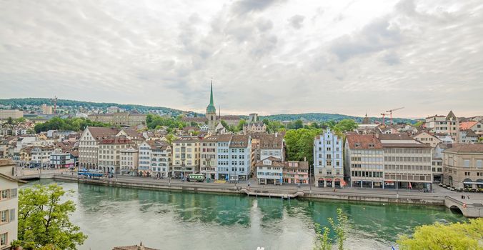 Limmatquai, downtown Zurich, Switzerland