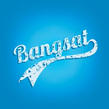 Bangsat - Indonesian language cursive curse taunt word