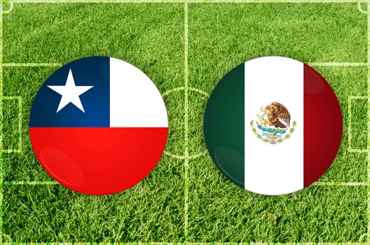 Chile vs Mexico football match