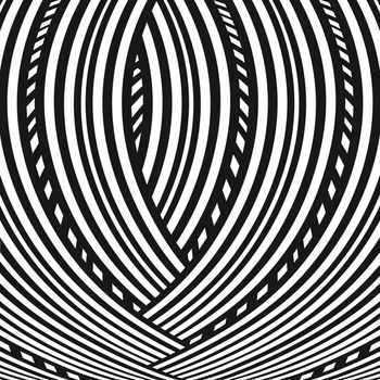 Abstract background. Black and white pattern.