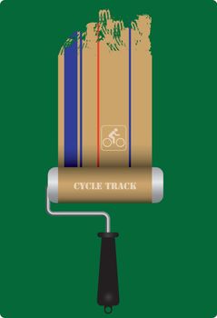 Poster construction of cycle track