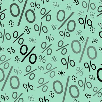 Percent seamless business background pattern. Discount illustration. Economic finance promotion image.