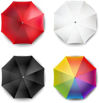 Umbrella Gradient Mesh, Vector Illustration