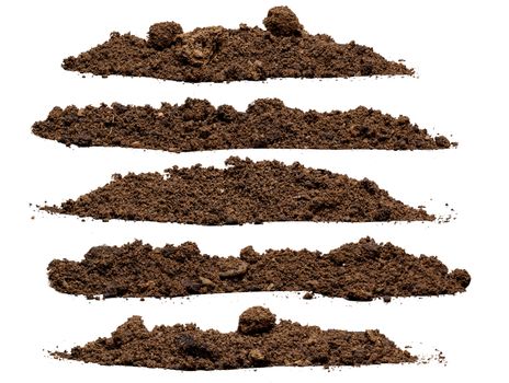 Set pile of soil 