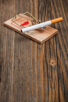 Mousetrap and cigarette
