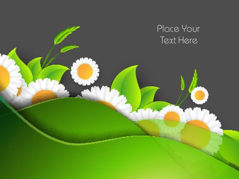 floral vector background with copy space. Design elements for illustrations. Eps10
