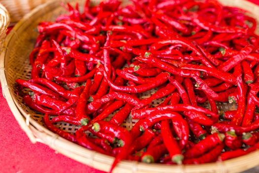 Red Chillies in basket