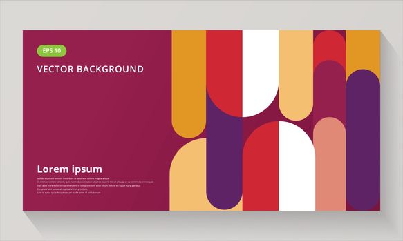 Abstract background composition elements template geomertic roun
