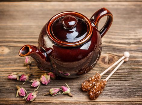 Brown teapot 