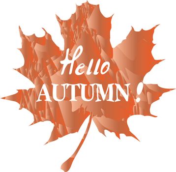 vector illustration of hello autumn background