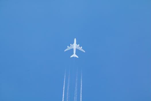 Jet Airplane and Contrail