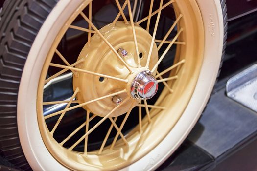 wheel on old-timer