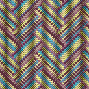Seamless knitted pattern.