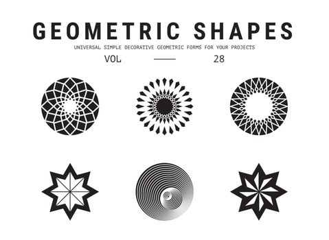 Universal geometric shapes set