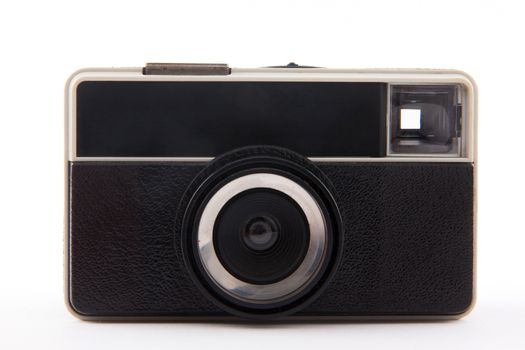 Old viewfinder analog camera from 1970s