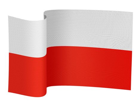 illustration of Poland flag