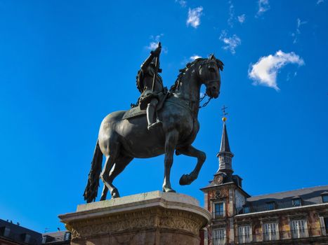The statue of King Philip III, Madrid