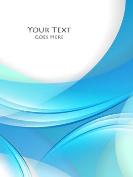 Colorful vector blue wavy background. Bright abstract illustration. Elements for your design. Eps10