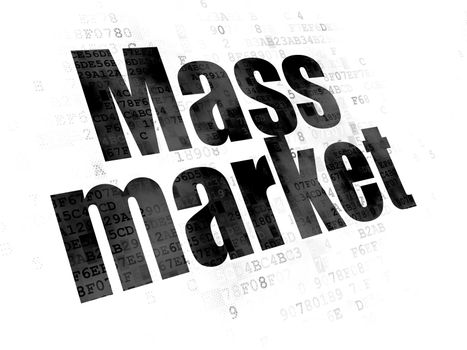 Advertising concept: Mass Market on Digital background