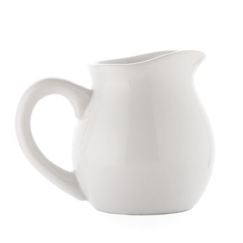 White ceramic pitcher