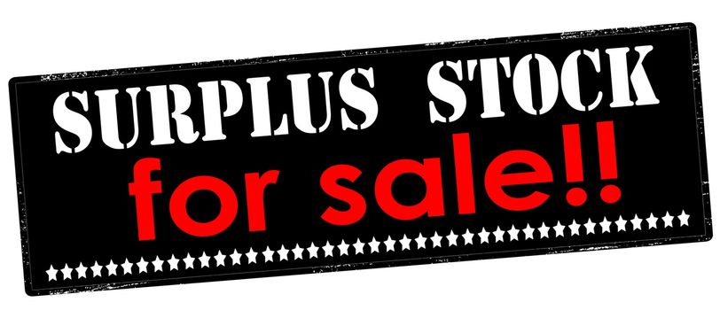 Surplus stock for sale