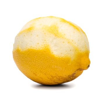 Peeled lemon fruit