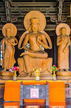 Wooden Buddha Sculptures