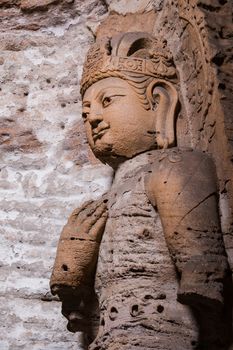 Giant Stone Buddha Sculpture