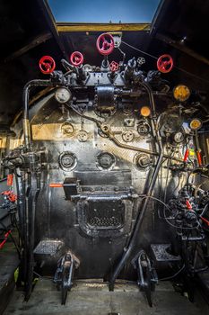 Engine room of a steam locomotive