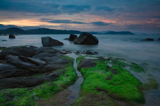 Rocky Coastline Vung Lam Bay Vietnam
