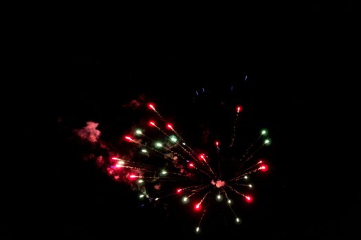 fireworks explosion of color